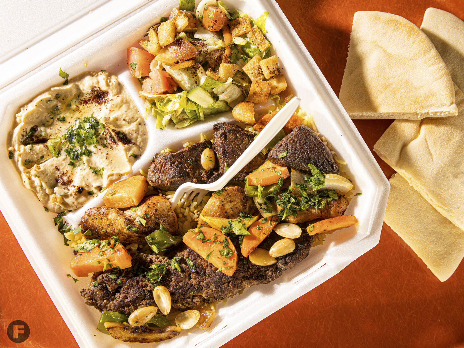 Queen Sweets and Mediterranean Grill: Mashawi Mix Plate Single